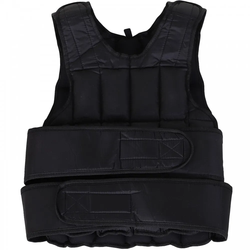 20kg Adjustable Metal Sand Weight Vest Black