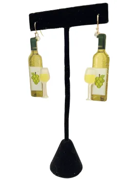 Acrylic Wine Bottle Earrings