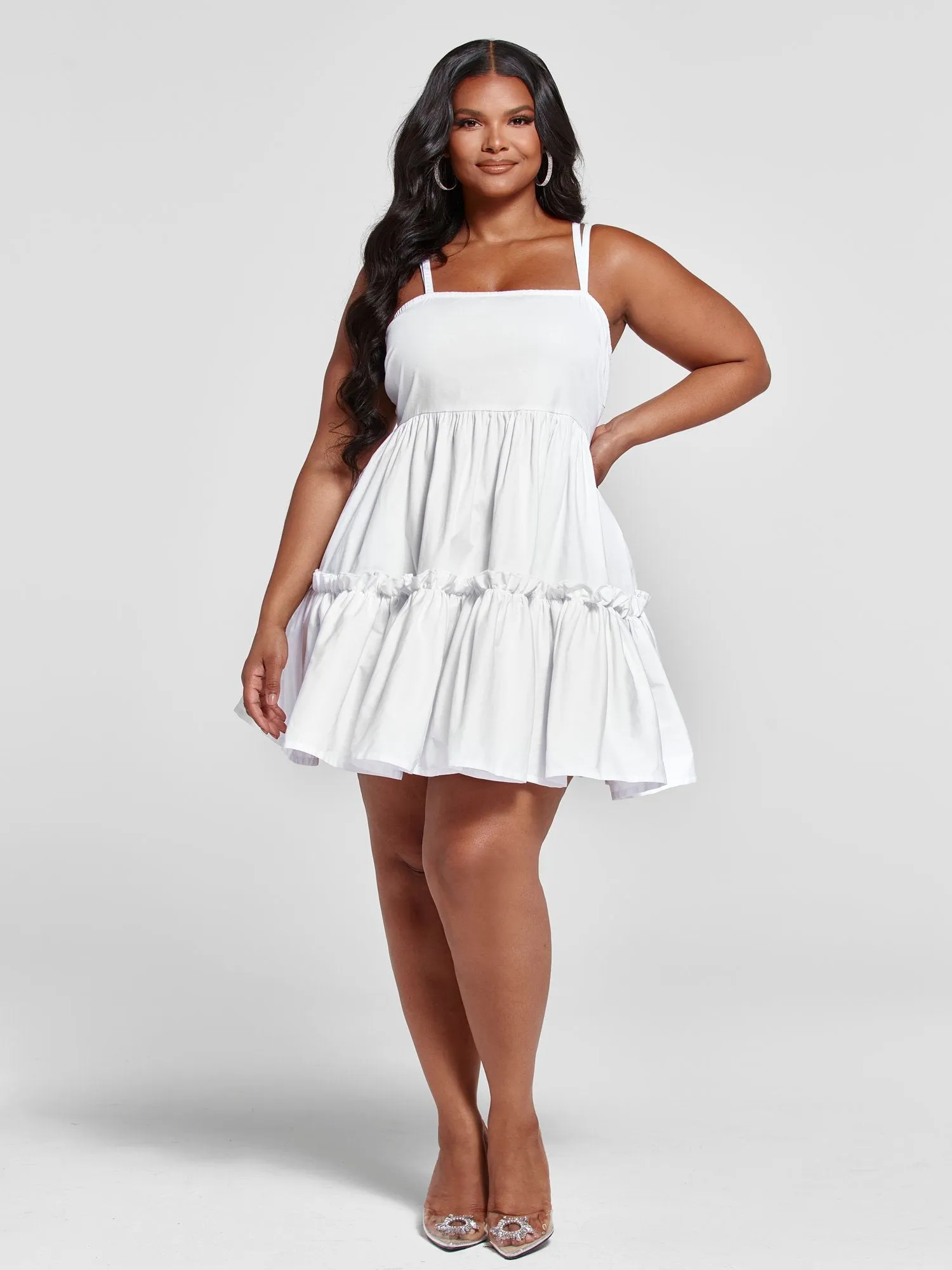 Aida Ruffle Babydoll Dress - Nadia x FTF