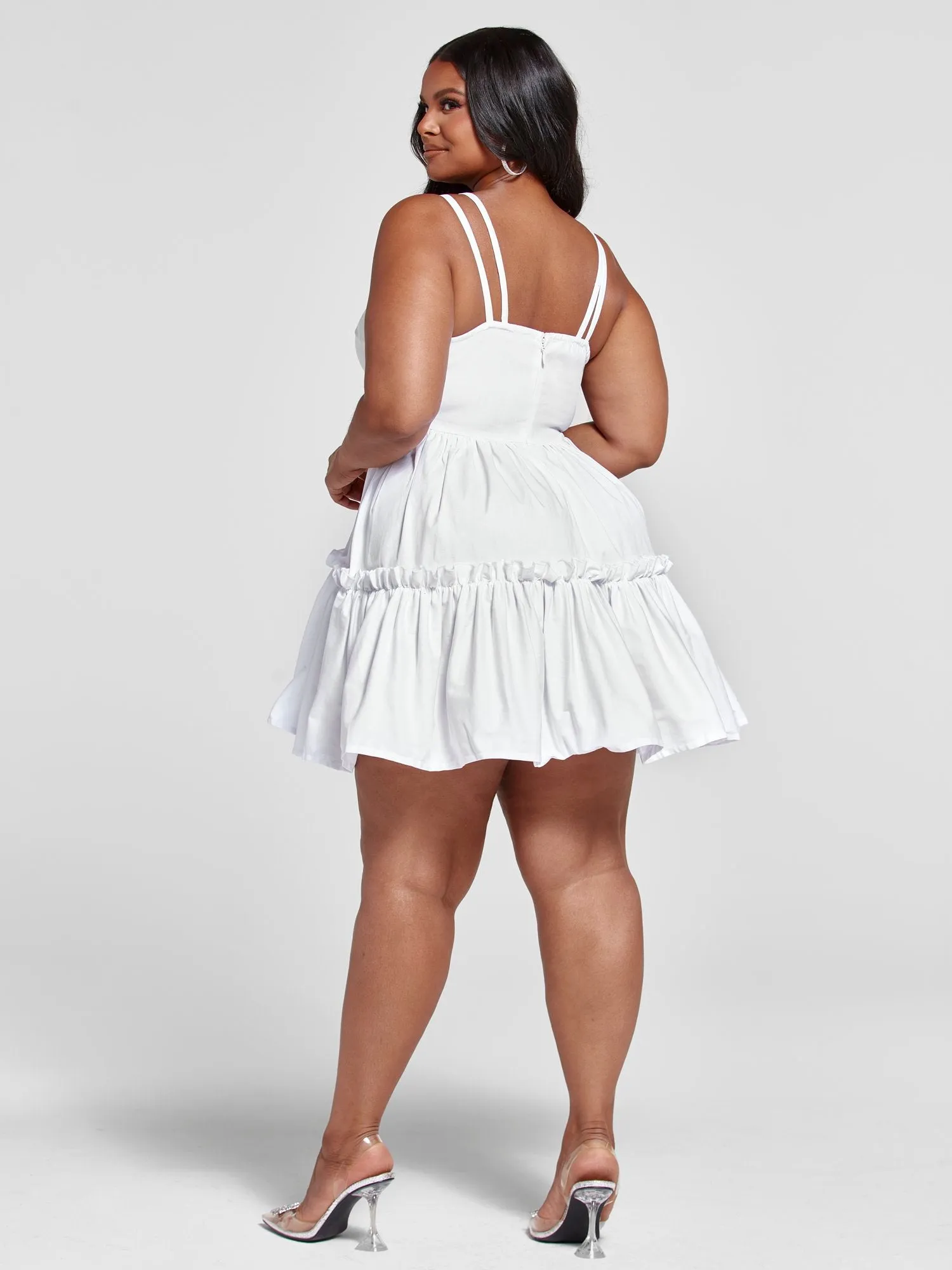 Aida Ruffle Babydoll Dress - Nadia x FTF