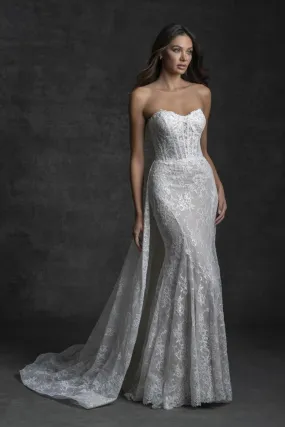 Allure Bridals Couture Fit and Flare Wedding Dress C749