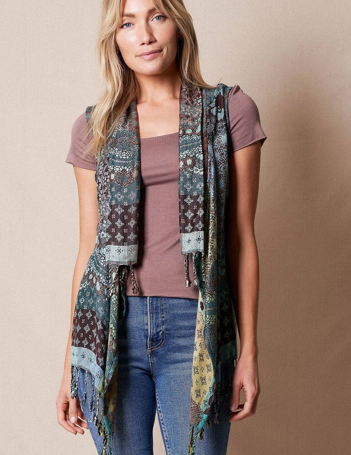 Anandi Vest - Bluestone