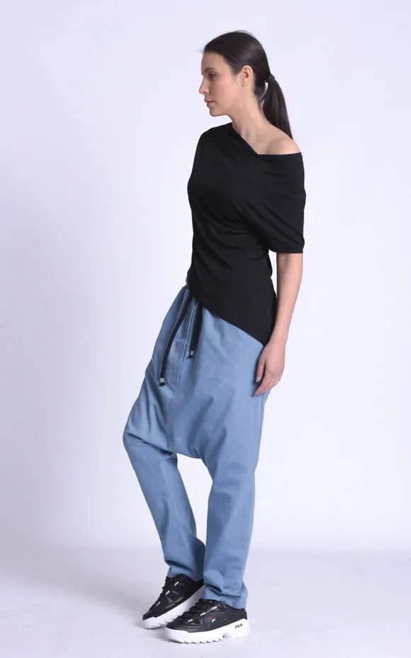 Asymmetric Trendy Open Shoulder Top