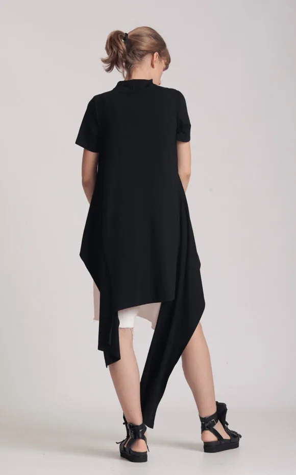 Asymmetrical Black Tunic