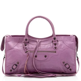 Balenciaga Agneau Part Time Satchel (SHF-UbBaEd)