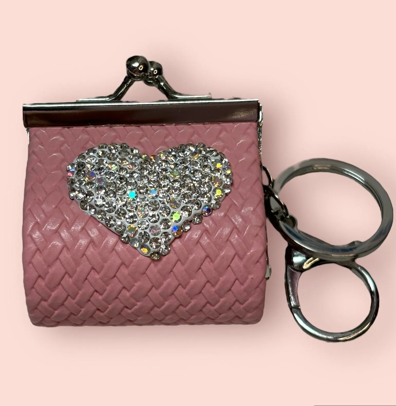 Beautiful Elegant Luxury Mini PocketHandbag Shape Keychain Key Ring Girls Gift  Rhinestone  lovely shiny Keychain