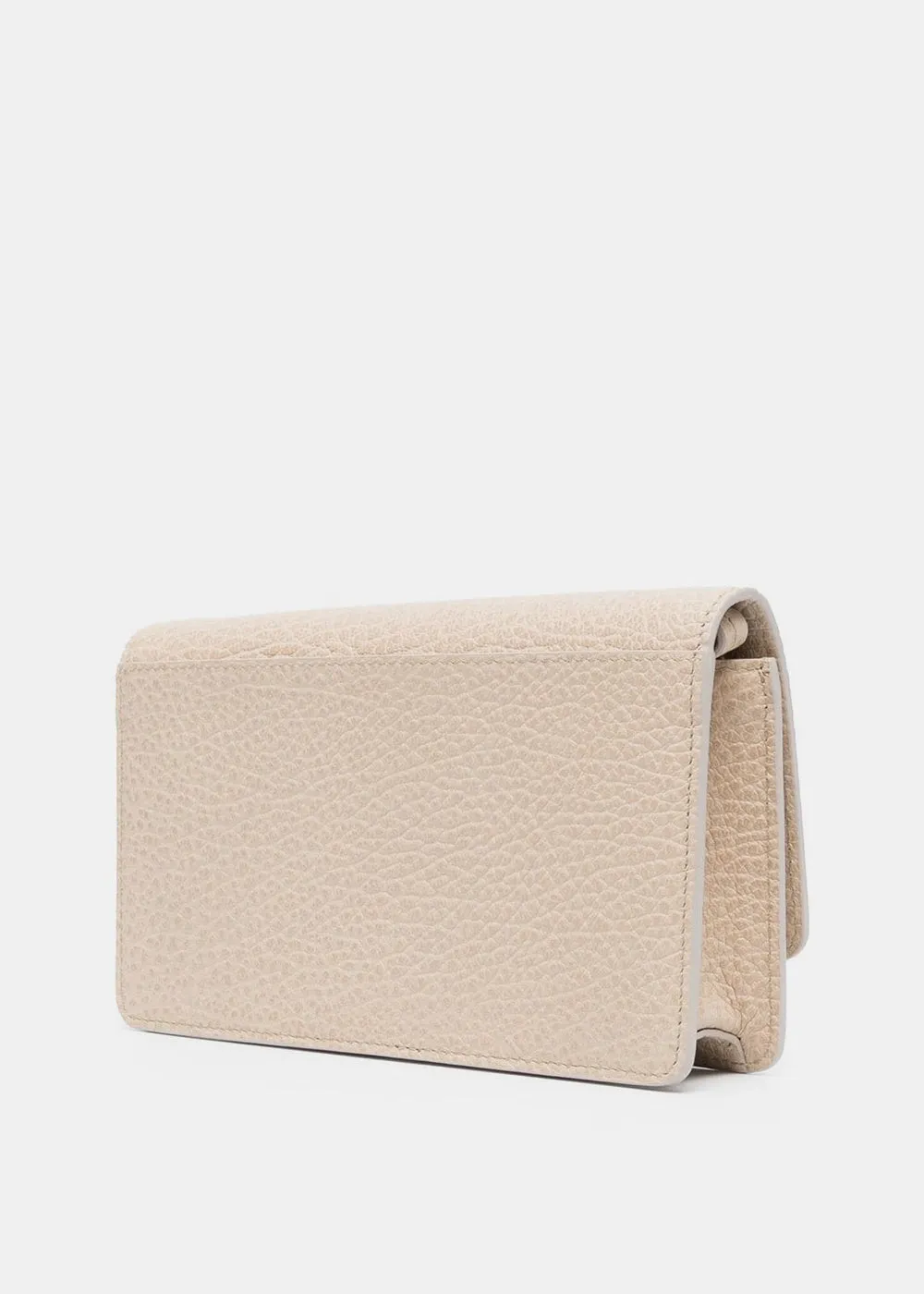 Beige Chain Wallet Shoulder Bag