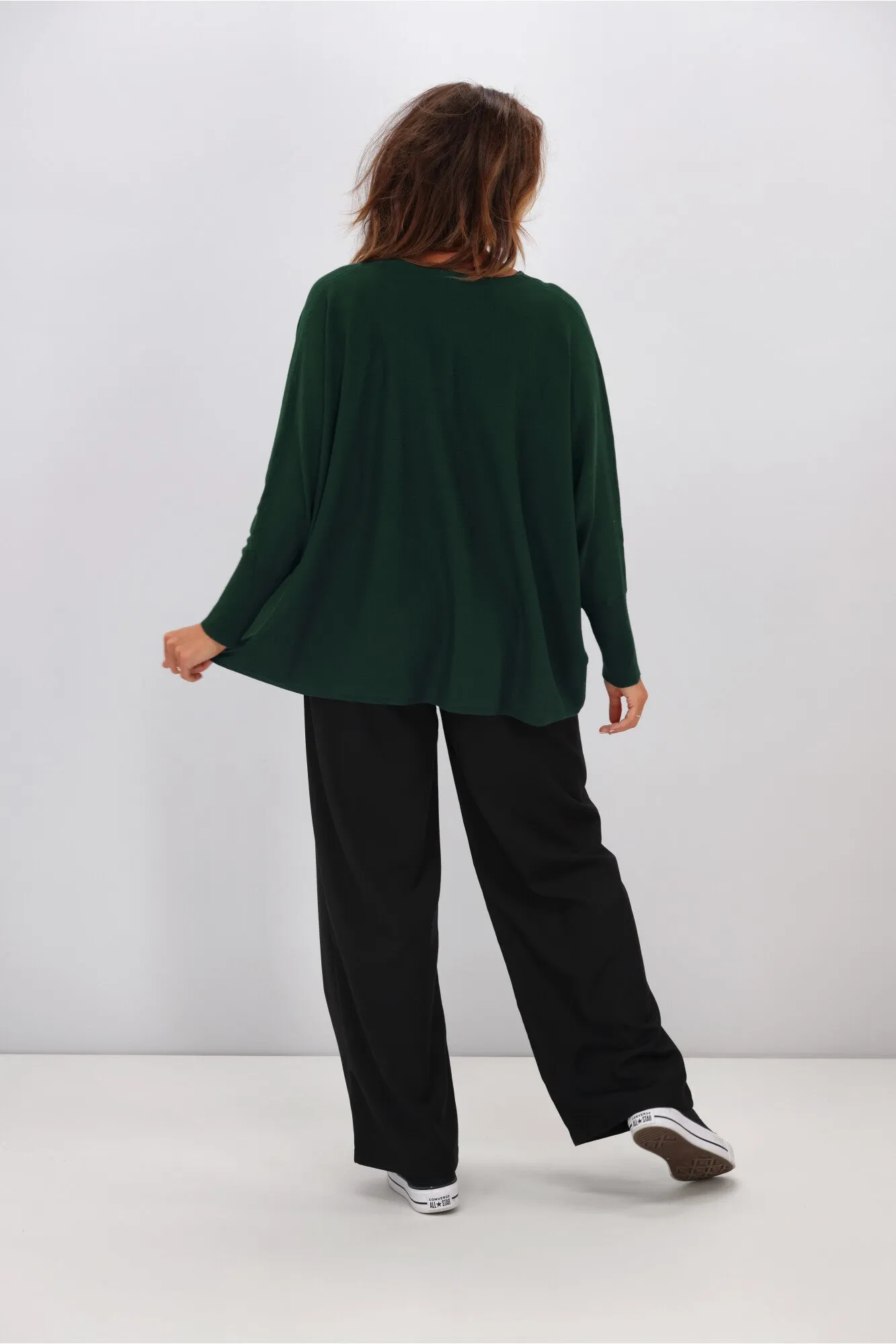 Betty Basics Destiny Knit Jumper Forest Green