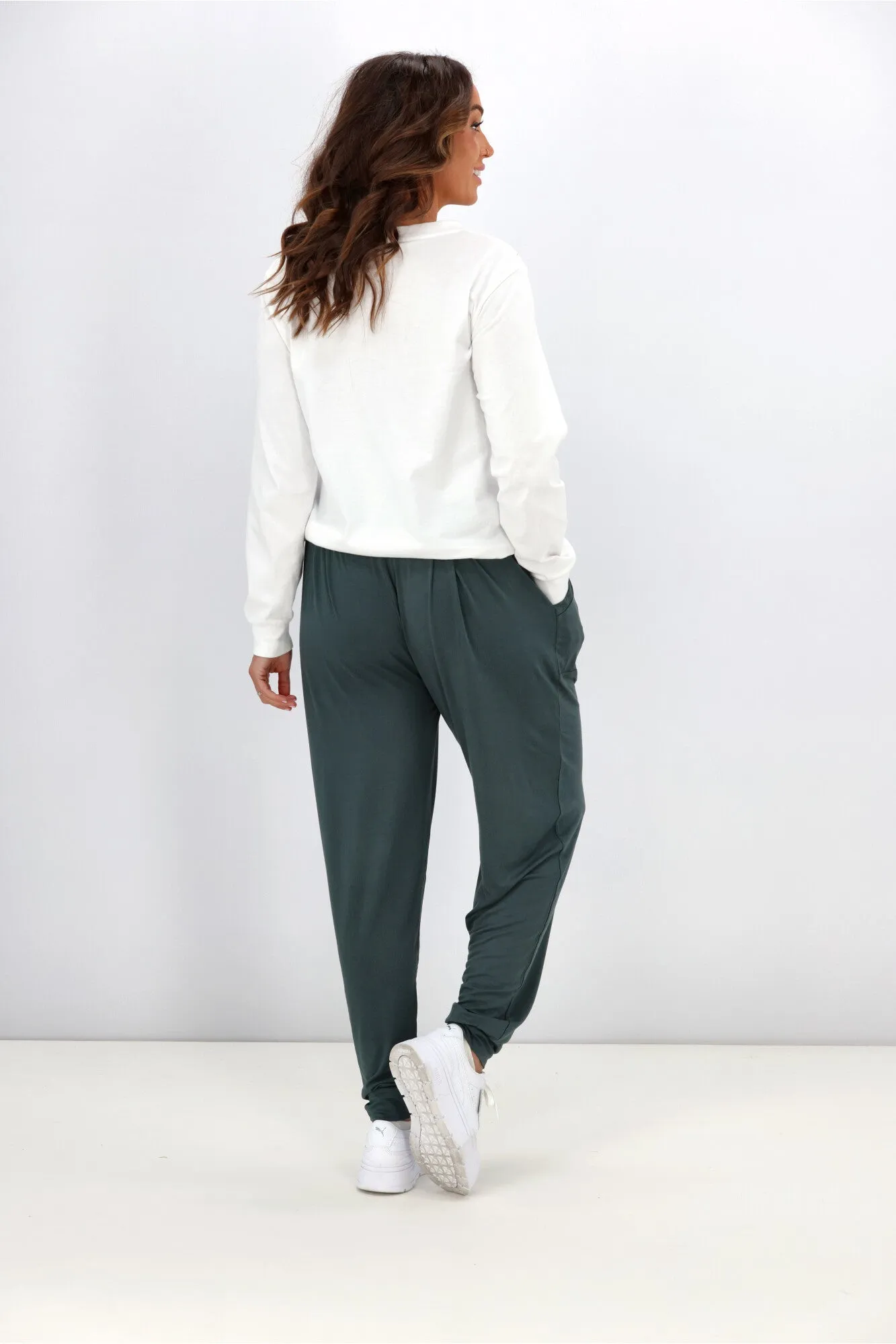 Betty Basics Paris Pant Dusty Green