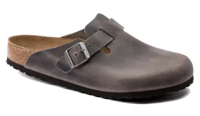 Birkenstock Boston Iron Oiled Leather Soft Footbed