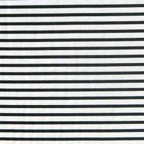 Black and White Summertime Stripe Nylon Spandex Swimsuit Fabric