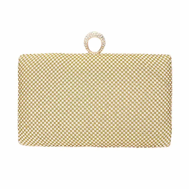 Bling Rectangle Clutch Evening Crossbody Bag