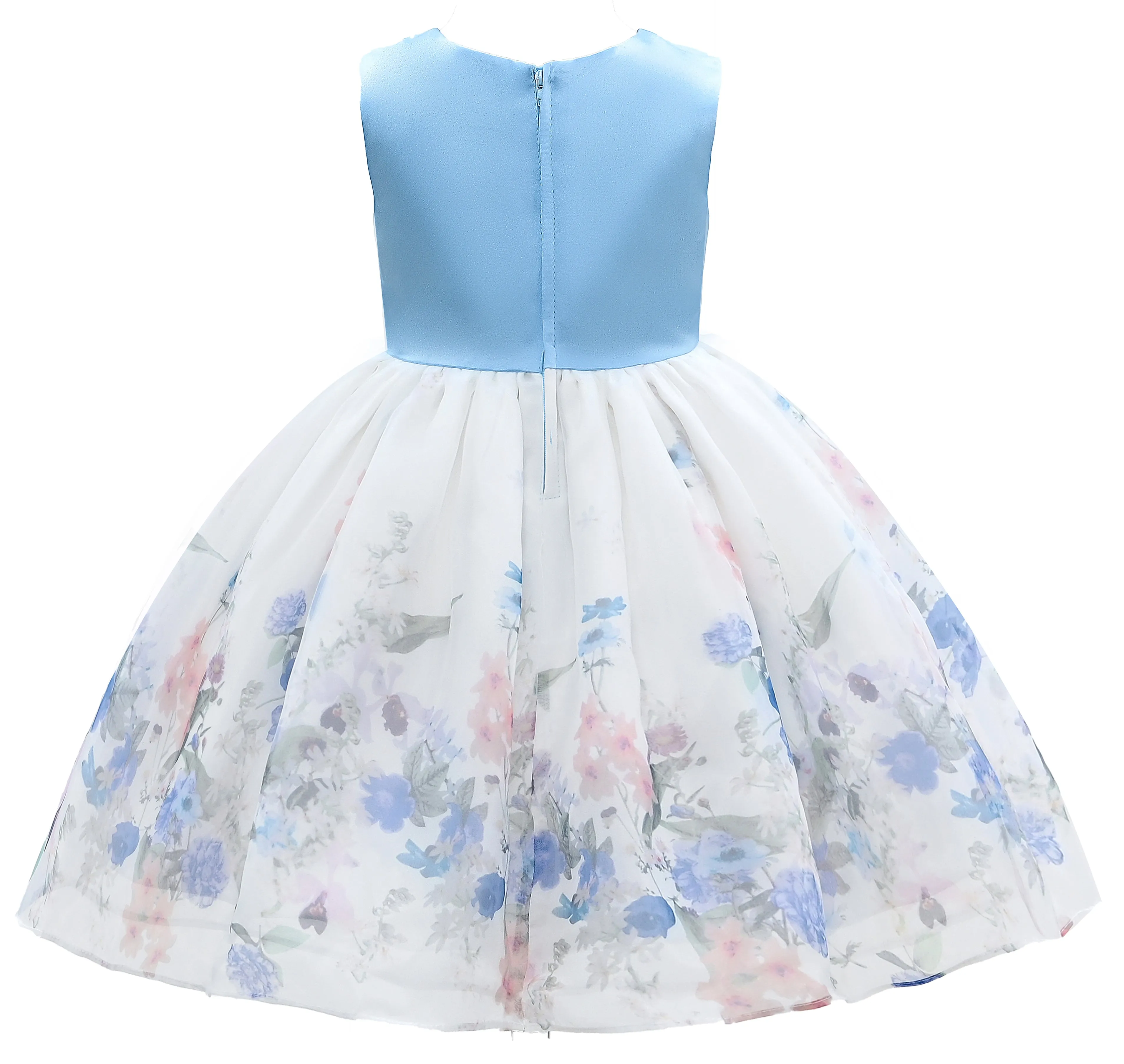 Blue Mabel Floral Garden Organza Dress