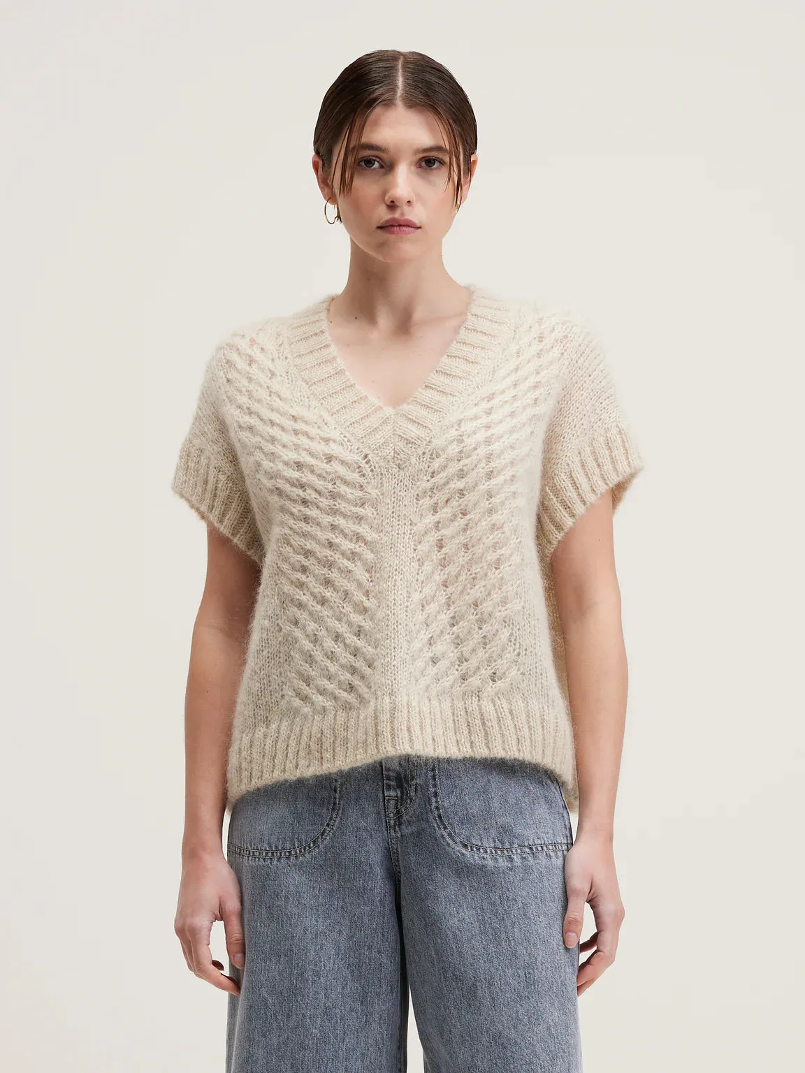 BR Abevy Knit Vest in Sable