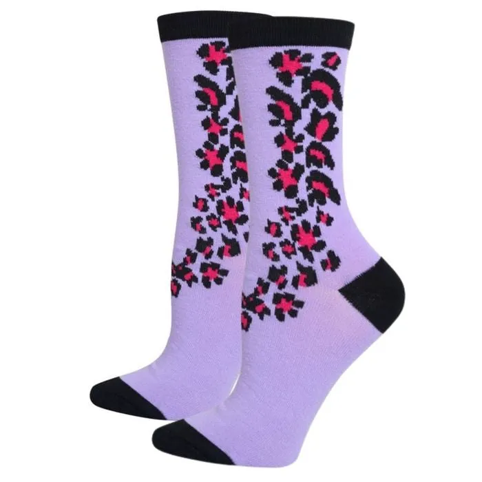 Cheetah Crew Socks