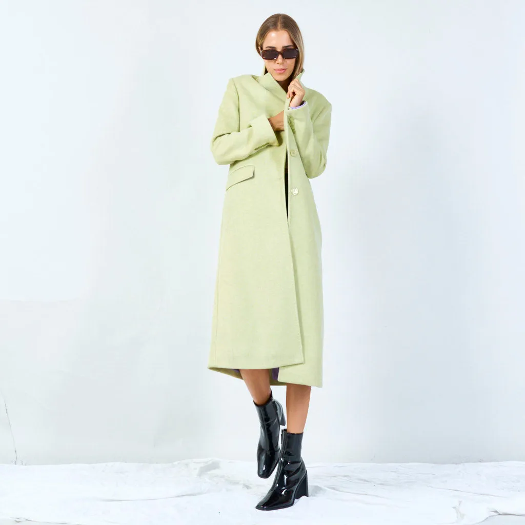 Classic long tailored coat wholesale