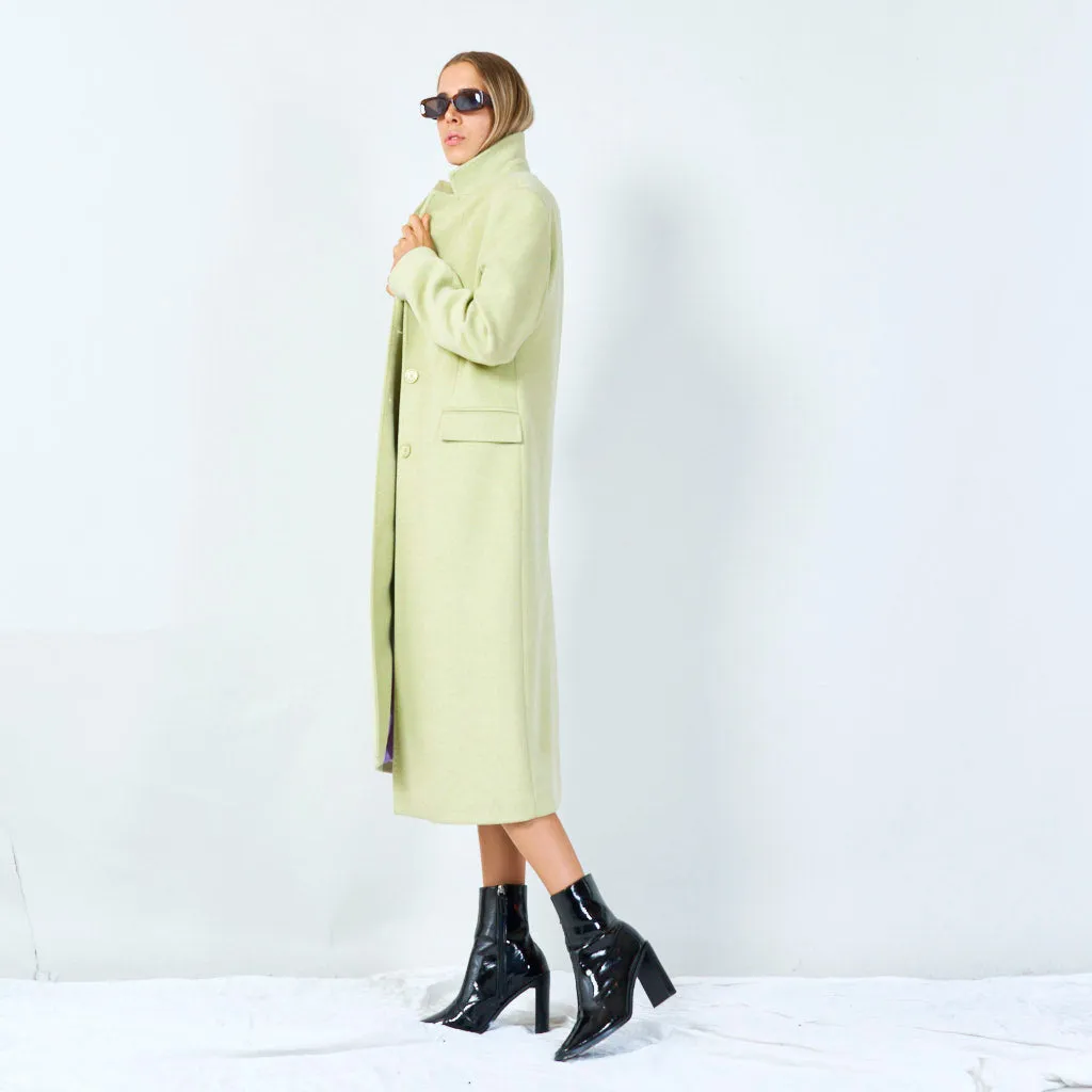 Classic long tailored coat wholesale