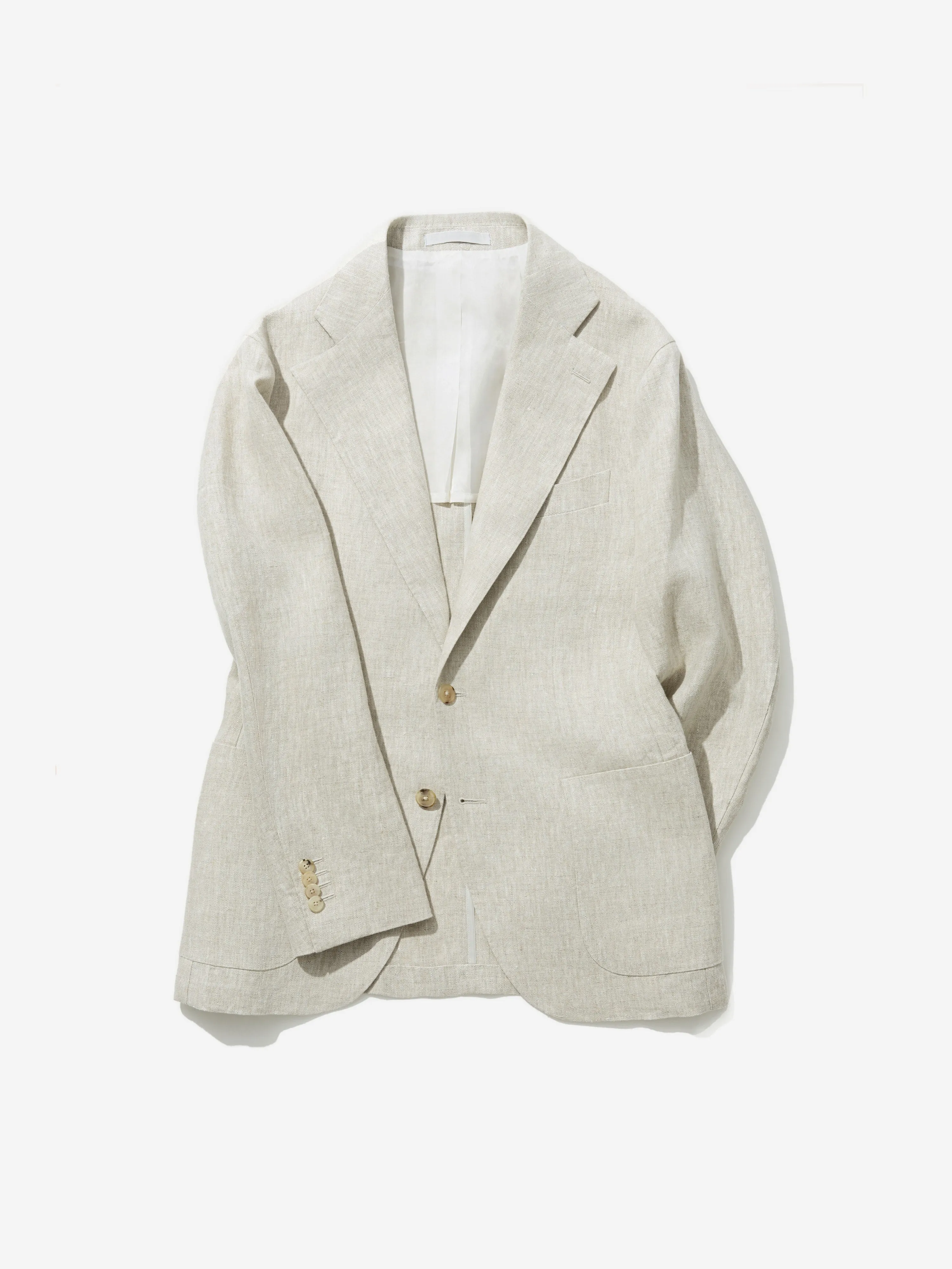 Cream Beige Linen Jacket (SB)