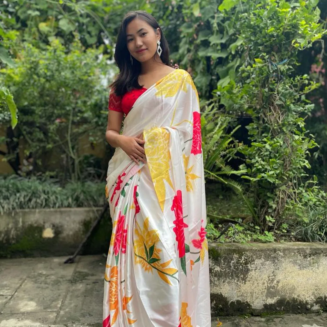 Crepe Satin Saree