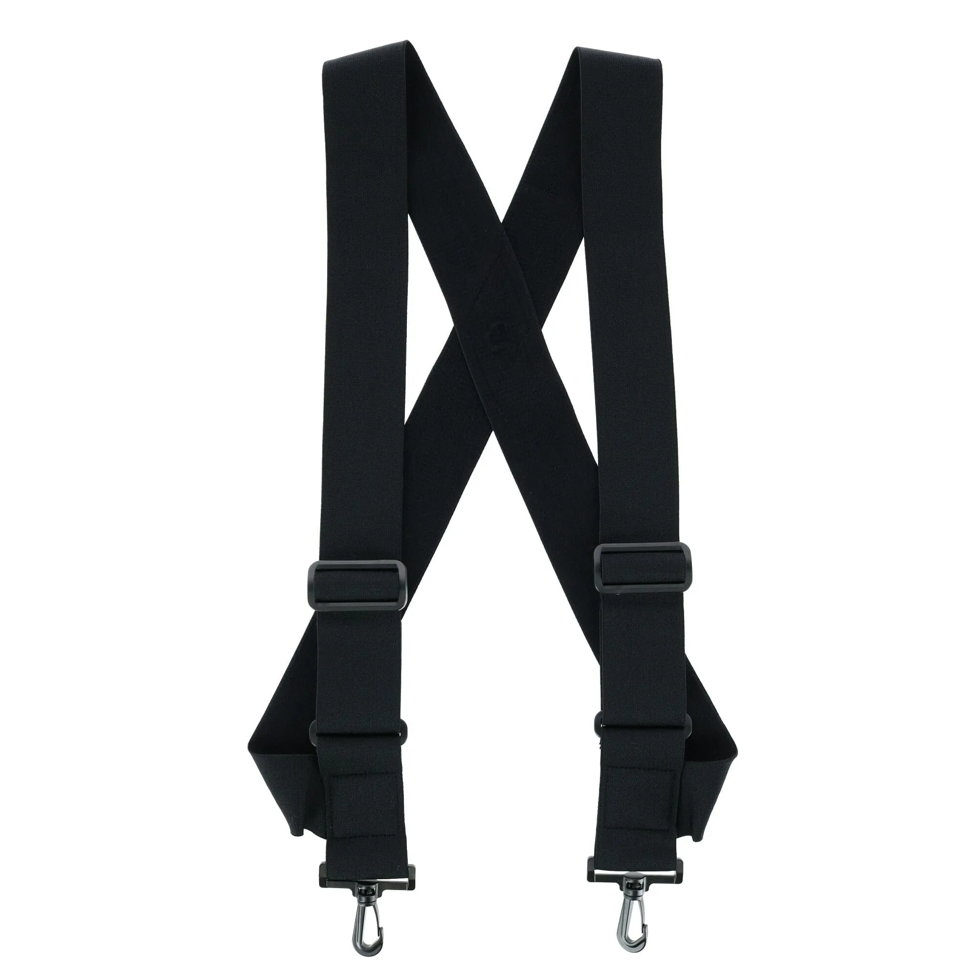 CTM® Big & Tall Elastic TSA Compliant Side Clip Suspenders with Swivel Hook Ends