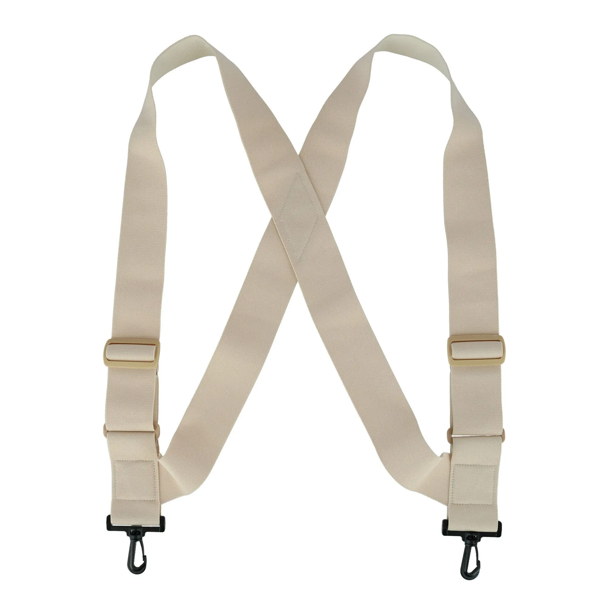 CTM® Big & Tall Elastic TSA Compliant Side Clip Suspenders with Swivel Hook Ends