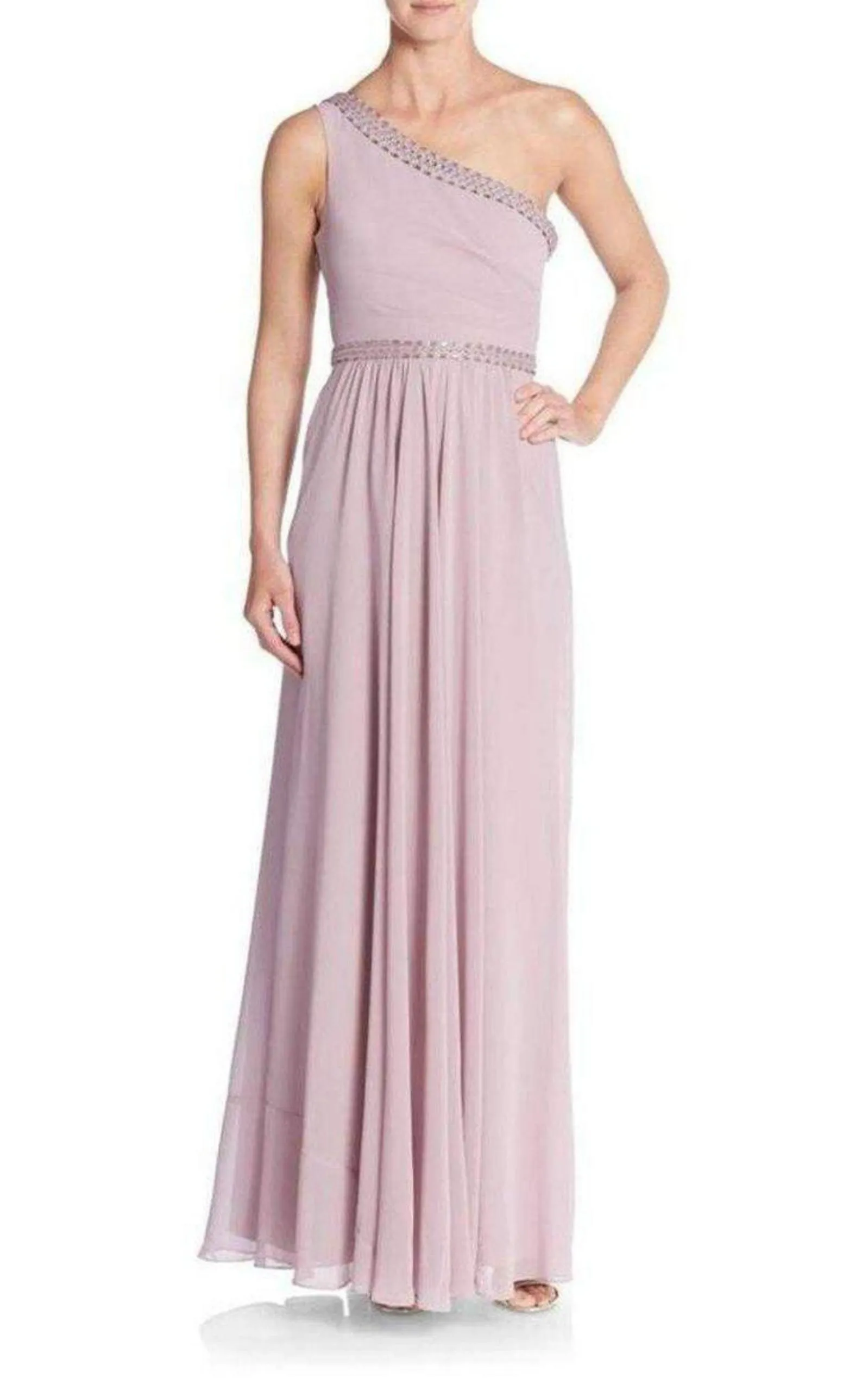 Daniele One Shoulder Embellished Gown