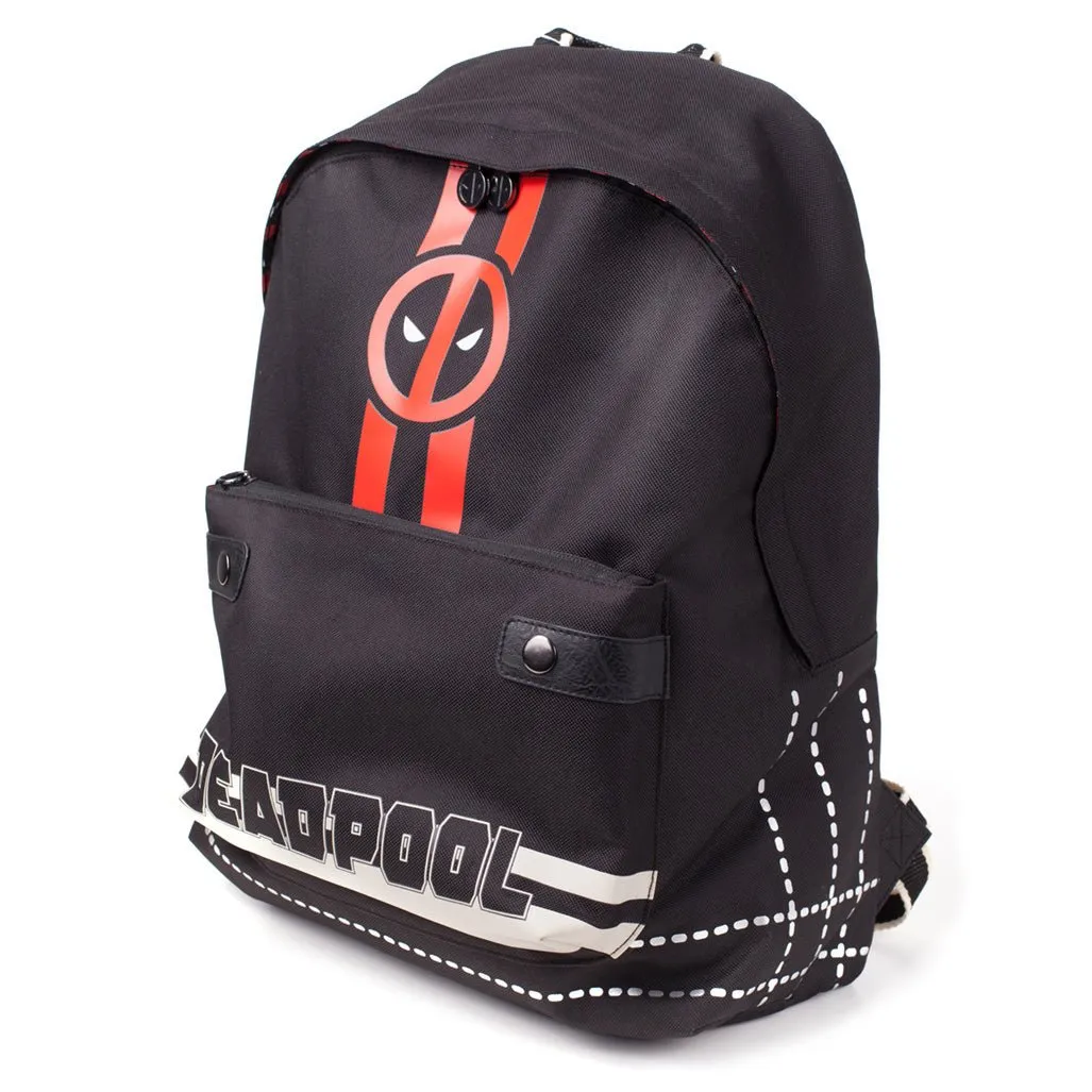 Deadpool Striped Backpack