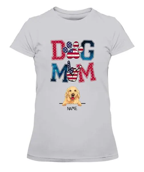 Dog Parents Personalized Graphic Apparel - Dog, Name and Background can be customized