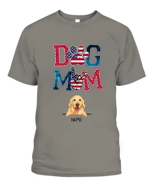 Dog Parents Personalized Graphic Apparel - Dog, Name and Background can be customized