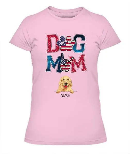 Dog Parents Personalized Graphic Apparel - Dog, Name and Background can be customized