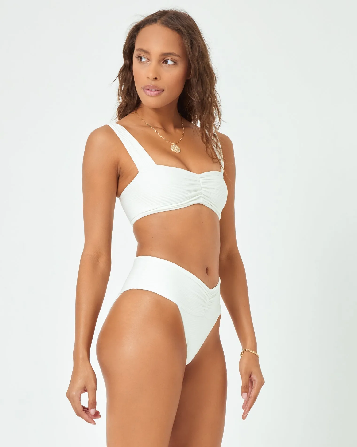 Eco Chic Repreve® Bardot Bikini Bottom - Cream