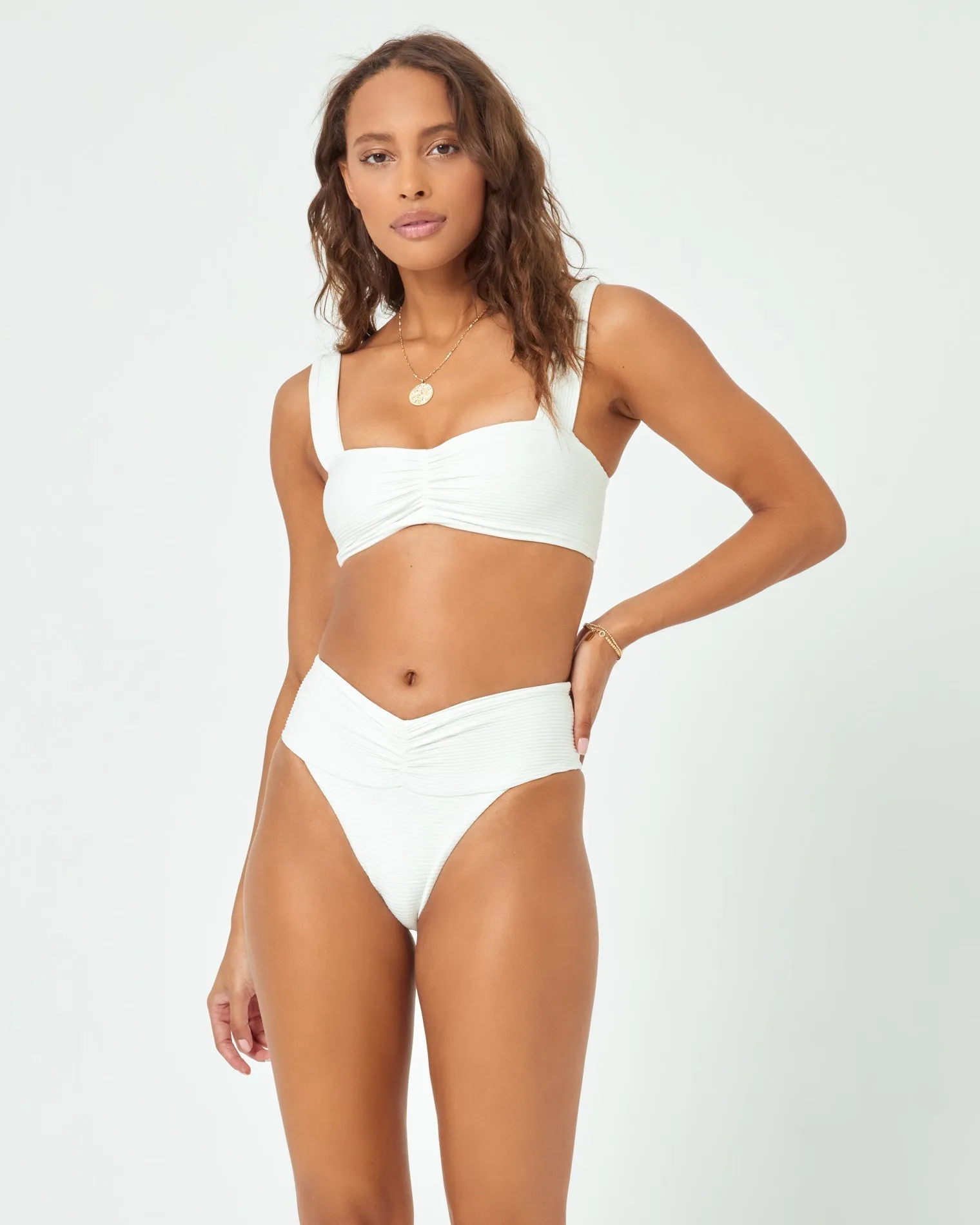 Eco Chic Repreve® Bardot Bikini Bottom - Cream