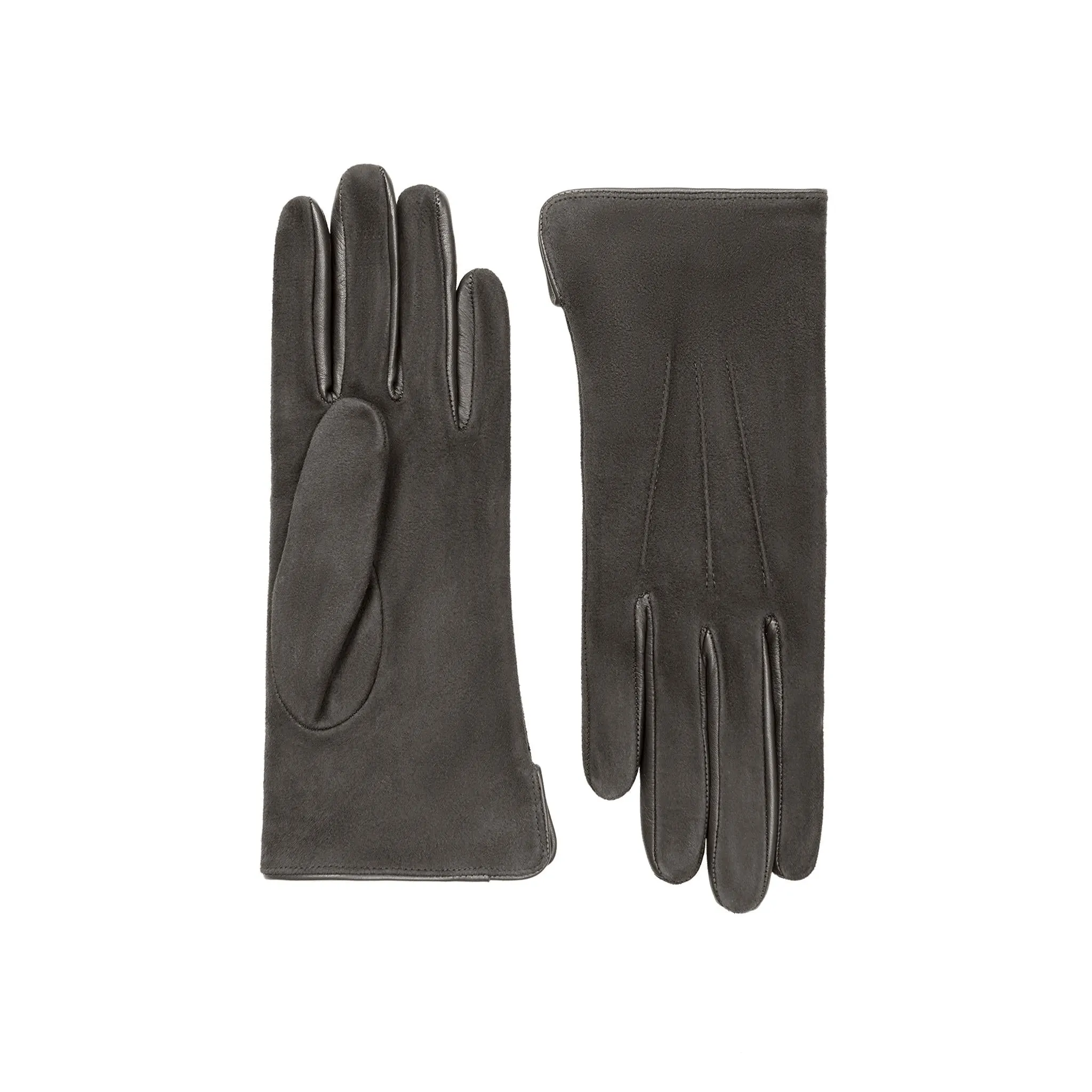 Esmée | Suede Glove with Leather Trim