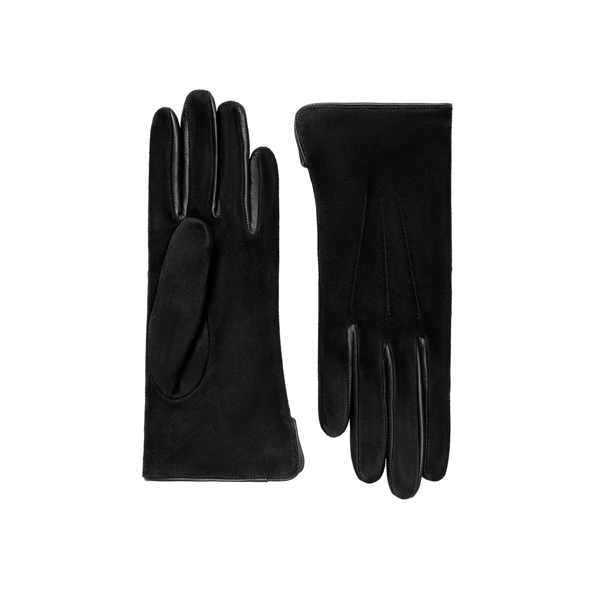 Esmée | Suede Glove with Leather Trim