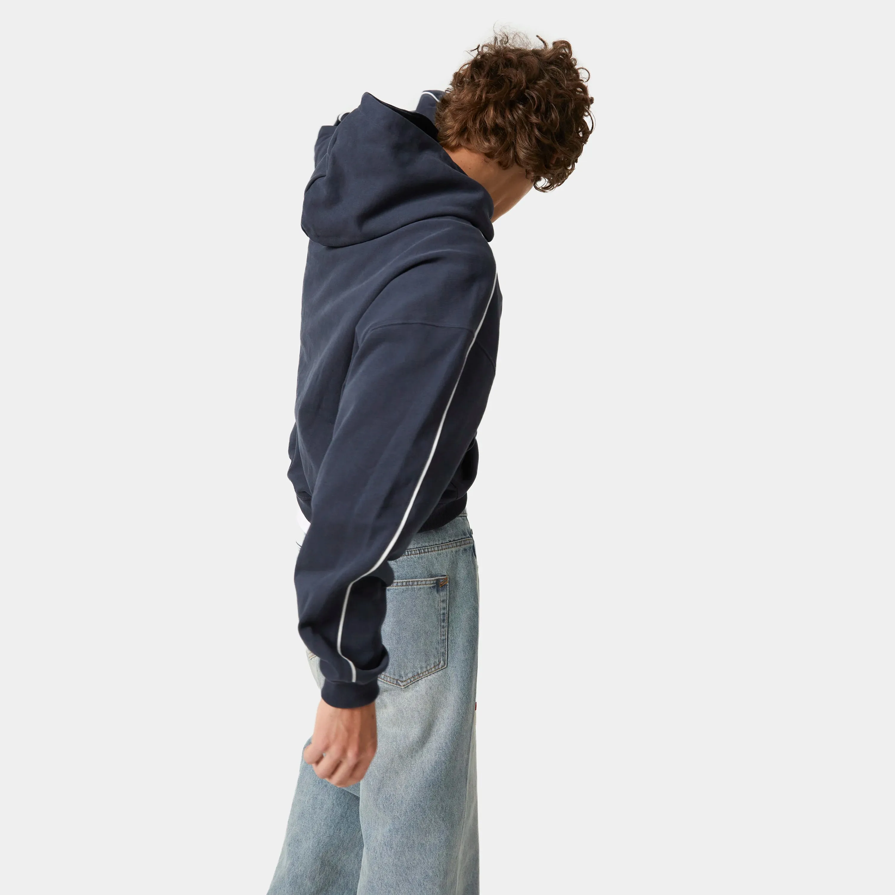 Fraser Navy Oversized Hoodie