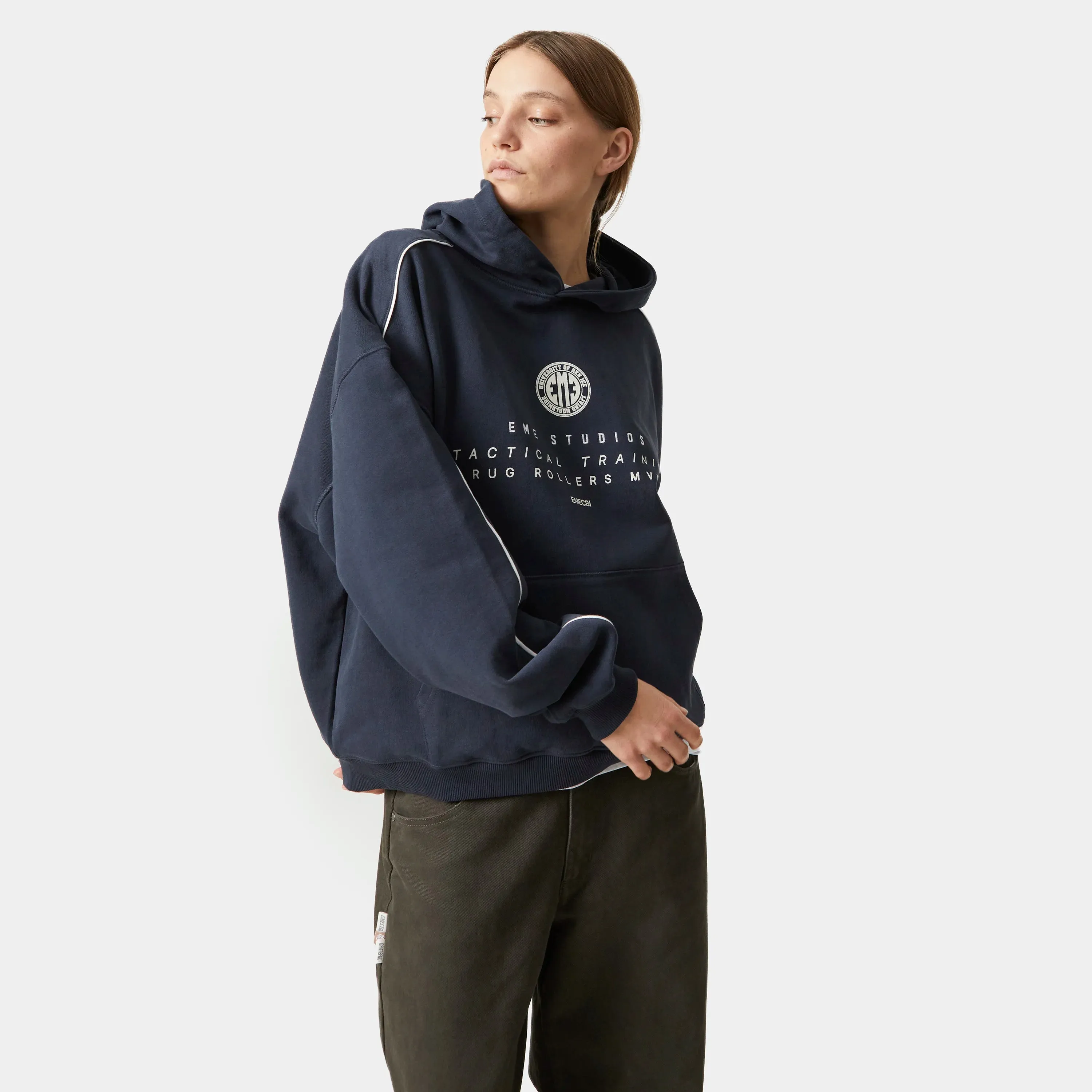 Fraser Navy Oversized Hoodie