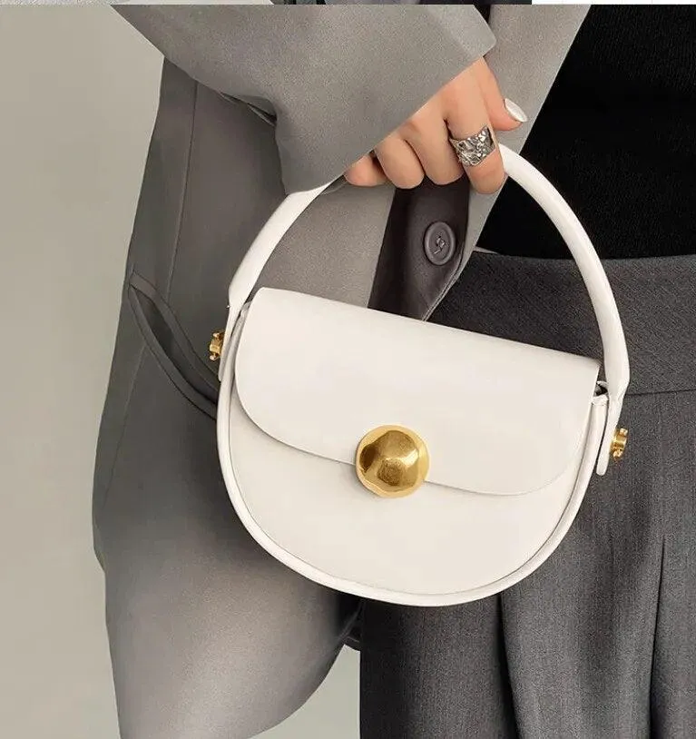 Genoveva Solid Round HandBag