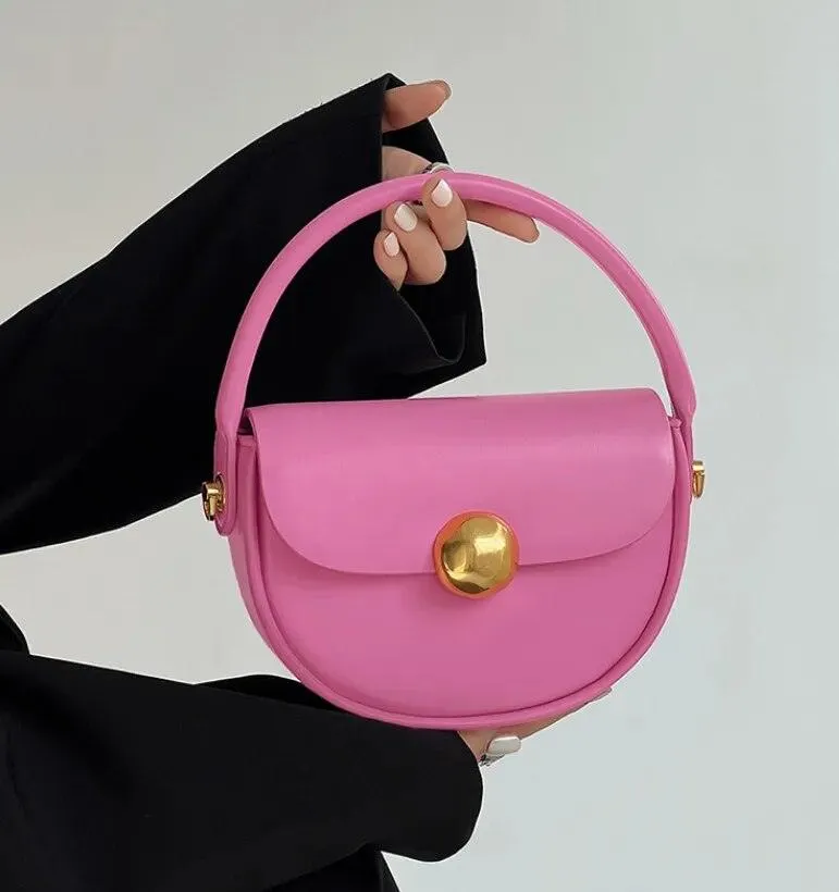 Genoveva Solid Round HandBag