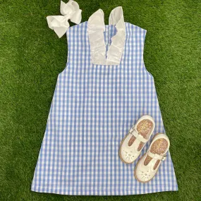 Gingham Ruffle Monaco Dress - 5T - 14