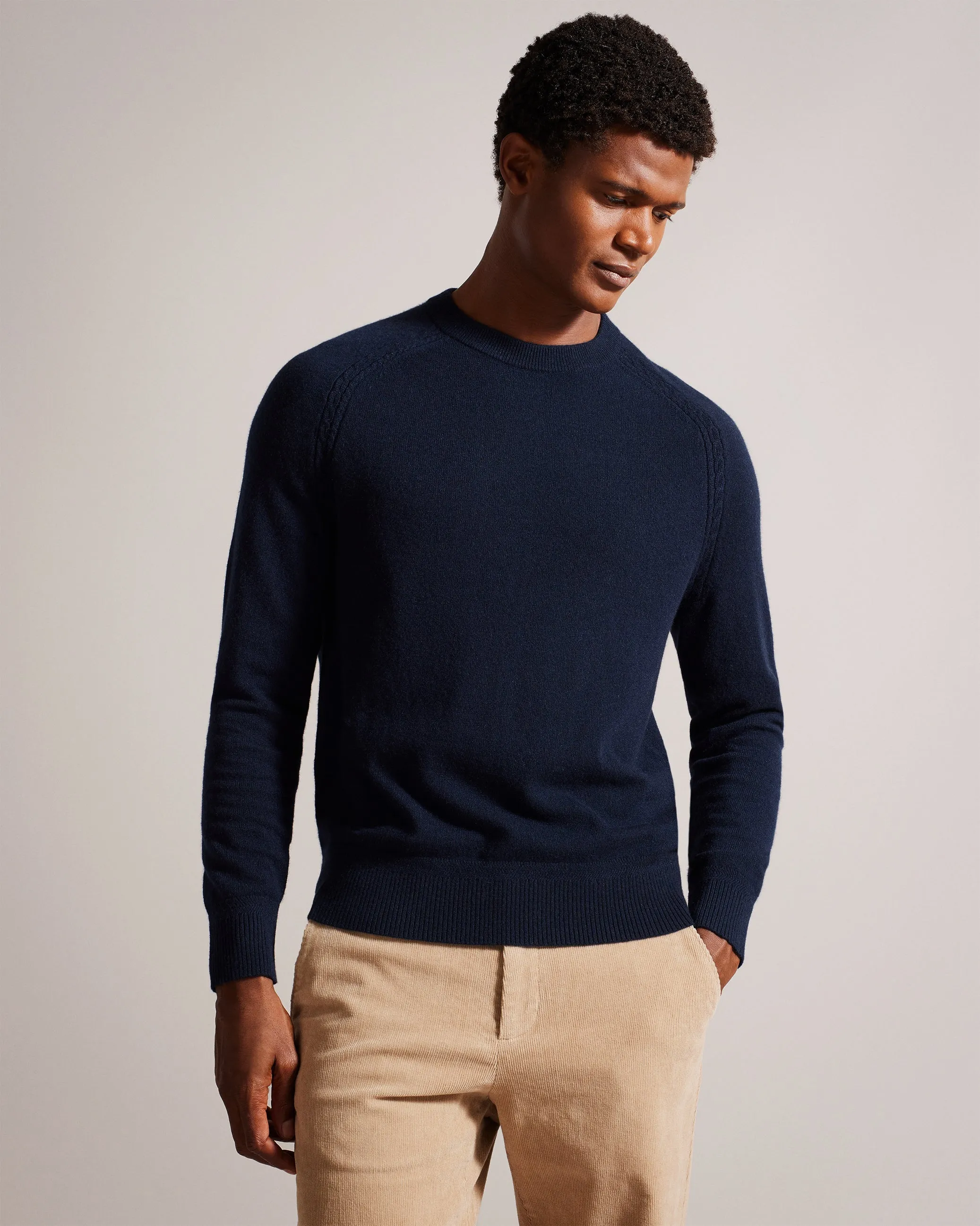 Glant Pure Cashmere Jumper Navy