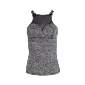 Gourami White Label Linear Goddess Tank Top - Dark Grey