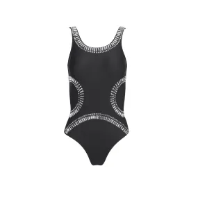 Gourami White Label Tribal Gem Swimsuit - Black