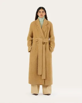 Gracie Coat Alpaca Wool Blend Camel