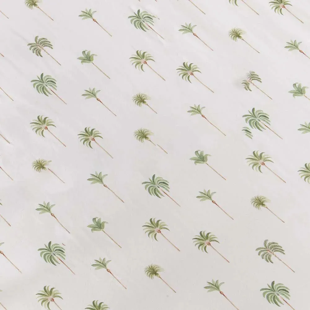 Green Palm | Fitted Cot Sheet