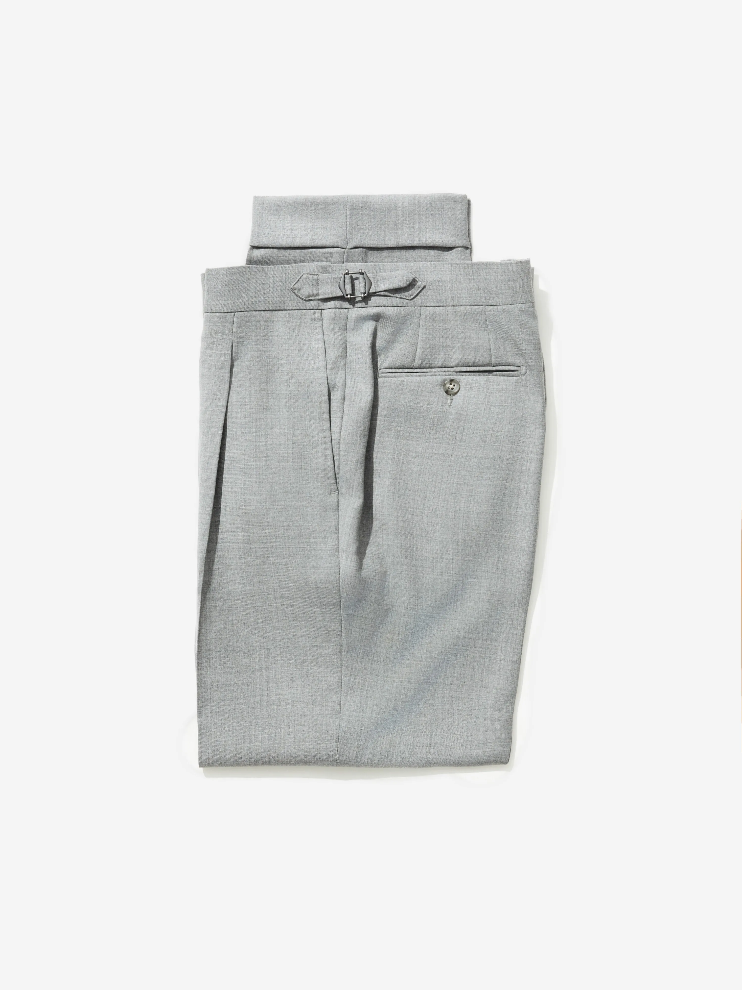 Grey S130 Wool Oscar Trousers