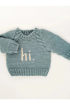 Hi. Surf Blue Baby Cardigan