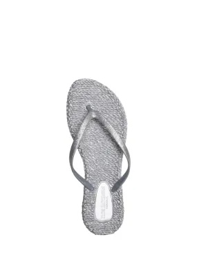 Ilse Jacobsen Flipflop in Silver Glitter