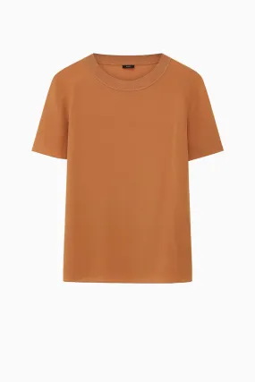 Joseph Silk Rubin T-Shirt - Clay