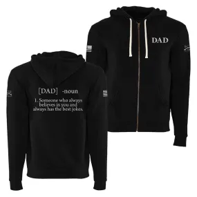 Men's Dad Defined Full-Zip Hoodie - Black