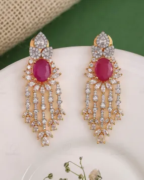 Nancy Cz Dangler Earrings